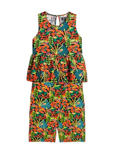 Image of Whistle & Hops Floral Top Pants Set For Girls | Color : Multicolor