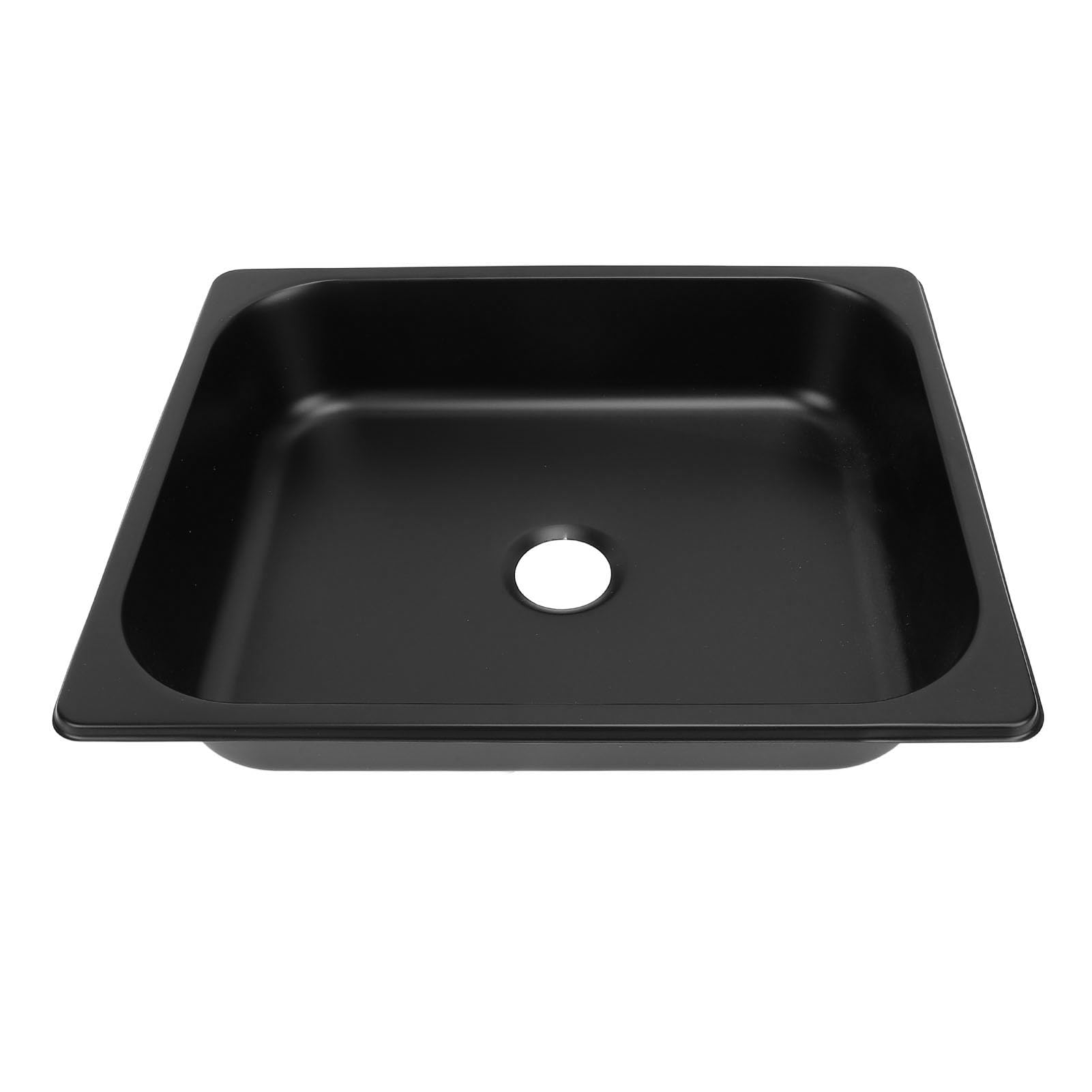 Fregadero Cuadrado para RV, 298 X 238 X 65 Mm, Lavabo de Acero Inoxidable 304, Fregadero de Cocina, Baño con Drenaje Rápido, Fregadero de Cocina de un (Pulverización de plástico