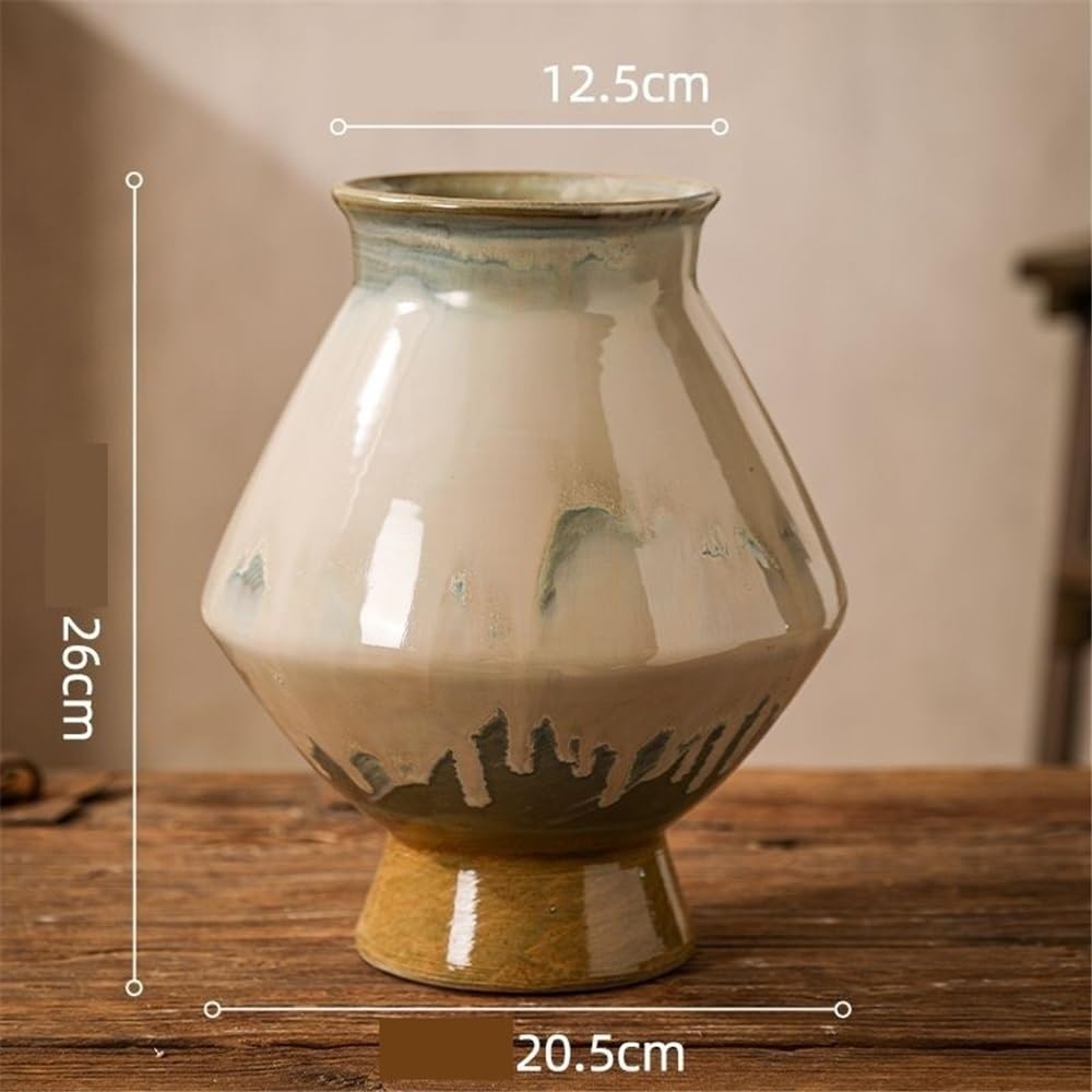 Doniczka ogrodnicza Dekoracja przedpokoju w salonie Dom Retro Chińska ceramiczna doniczka Unikalna szkliwiona powierzchnia
