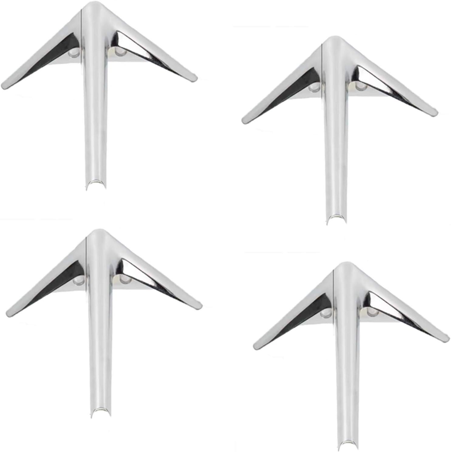 Rhllvj Silver Metal Hairpin Table Legs, Furniture Legs Desk Leg Design, Modern Furniture Legs 4 Pieces For Coffee Table And Tv Stand(,18Cm/7.08In)