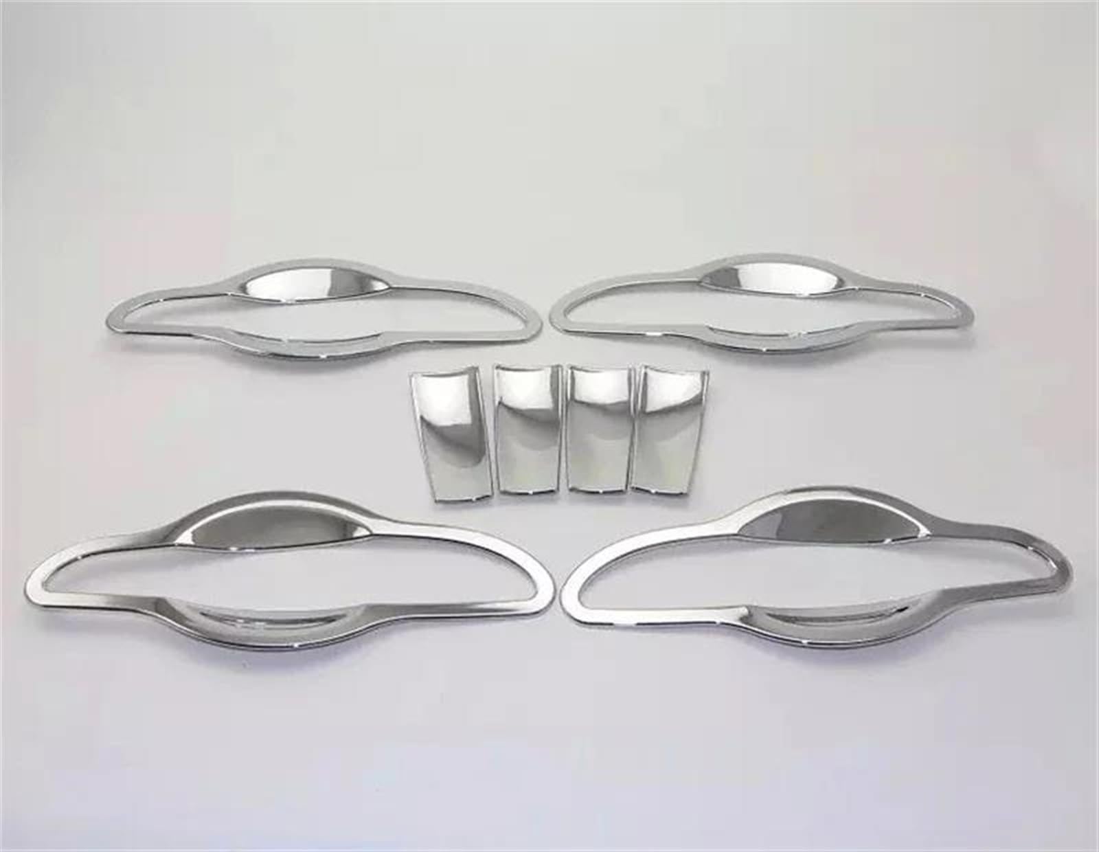 Noheeu Chrome A Car Parts Abs Door Handle Covers With Smart Entry Hole For Hyundai For Sonata Lf 7Th For Generation 2014-2019(Chrome A)