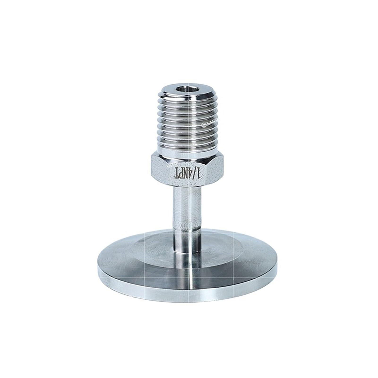 BALYDLUL KF16 KF25 Vacuum Flange to 1/8" 1/4" 1/2" Male Thread Stainless Steel 316L(NPT,KF25,1/4")