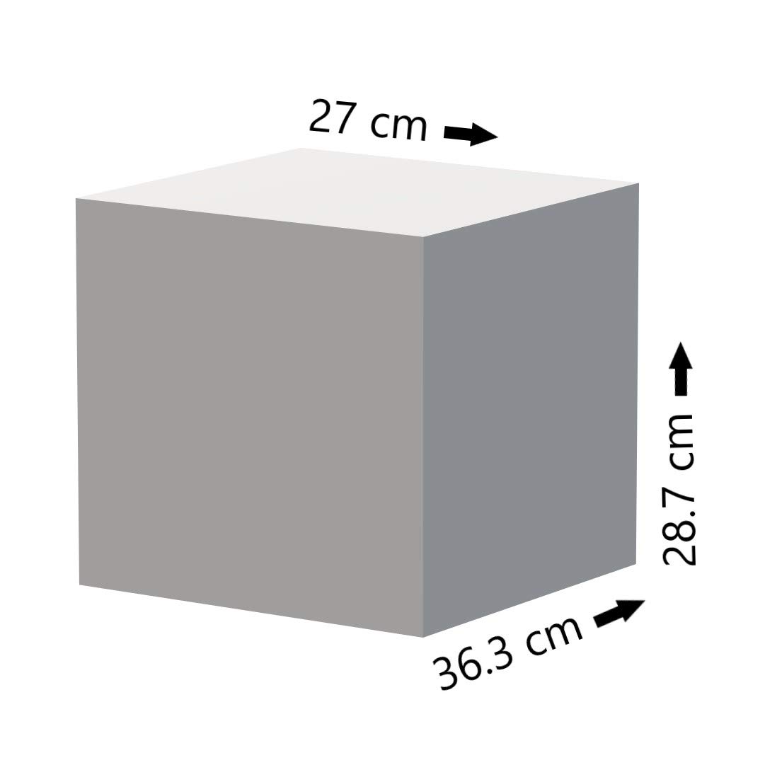 Leitz WOW Cube Cassettiera a 4 Cassetti, Organizer per Riporre Documenti, Cataloghi e Riviste in Formato A4, Adatta per Casa e Ufficio, Grigio, 52132001