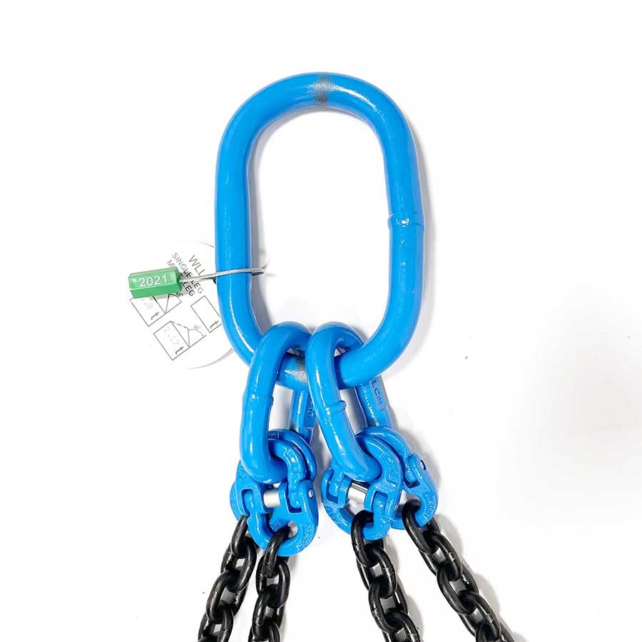 ELLERchain 4-Sprong hijsketting - 6mm - kettingLongueur 1m - gaffellasthaak
