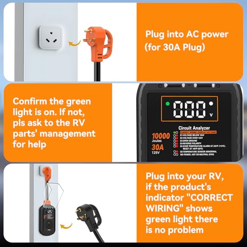 Hotrose RVSP Rv Surge Protector 30 Amp thumb #4