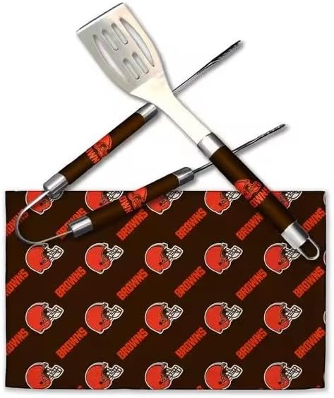 Northwest NFL 3-Piece BBQ Utensil Tool Set, One Size, Team Colors (Washington Commanders)