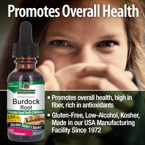 Nature's Answer Burdock Root with Organic Alcohol 1oz Extract | Promotes Overall Well-Being | Gluten Free, Non-GMO, Vegan, No Preservatives or Artificial Flavors | Single Count - Thumbnail 5
