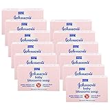 Johnson & Johnson Baby Lotion bar Soap Blossoms 100 G/ 3.52 Ounce (Pack of 12)