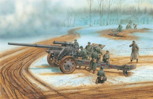 Canon German s.10 cm 18 Dragon 500776411 kit complet montage précis 1:35