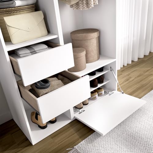 Armario vestidor DEKIT RIMOBEL con trasera reversible para dormitorio moderno 6
