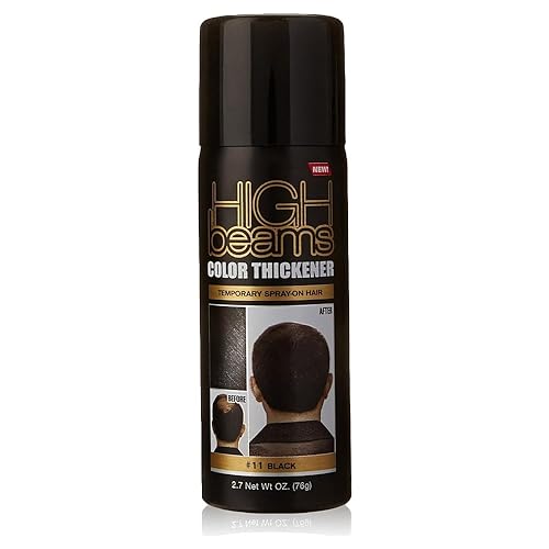 Miniatura 2 de High Beams Espesante de color temporal en spray para el cabello, negro, 2.7 oz (paquete de 3)