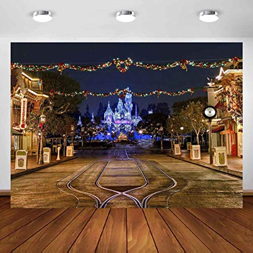 Children's Playground Backdrop For Birthday Party Decorations Meetsioy Children's Amusement Park Night View Cartoon Castle Background Kids Cartoon Theme Birthday Party Banner 7X5Ft Xcmt060 #TOP3
