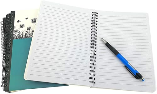 Miniatura 7 de ALIMITOPIA - Cuaderno de notas anillado, cuaderno de bocetos, diario, planificador, tamaño A5 y 80 hojas (motivo de árbol de ensueño)