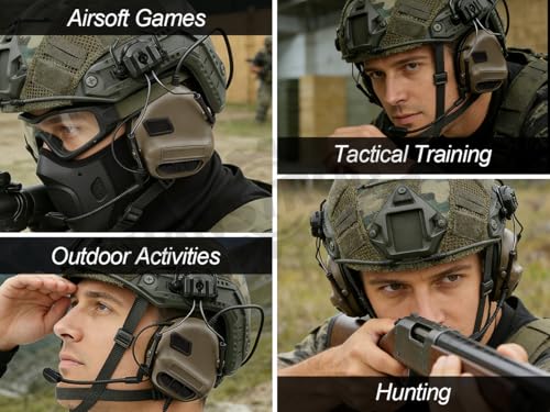 HANSTRONG GEAR Tactical Headset Unlimited Power Intercom with Microphone Waterproof Headphones Earmuff (No Noise Reduction Function) for Hunting Airsoft by HANSTRONG GEAR - Image 8