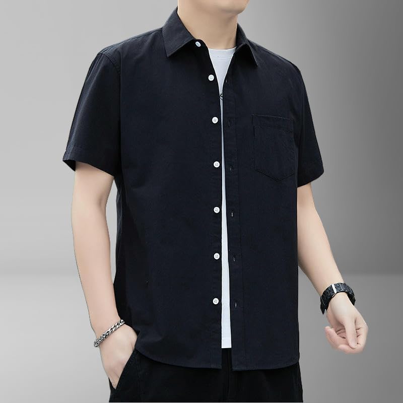Chemise d'été manches courtes homme style coréen tendance slim - 4