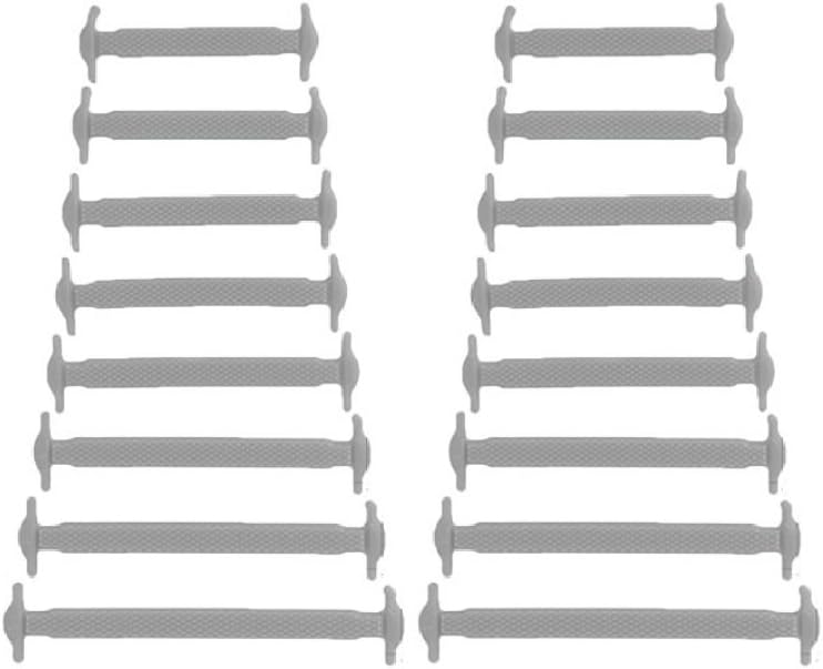 No Tie Silicone Shoe Laces, Waterproof Flat Stretchy Elastic Strings, Walking Athletic Running Sports Fashion Adults Kids Tieless Shoelaces for Sneakers Trainers Boots Converse Brogue Canvas