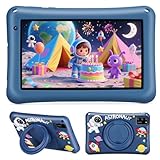 BRILLAR Tablet Bambini 7 Pollici Android 13 | Octa Core 8GB RAM 64GB ROM Espandibile 256GB, Schermo IPS Occhi Protetti, Controllo Parentale, Custodia Antiurto Blu, Tablet Educativo