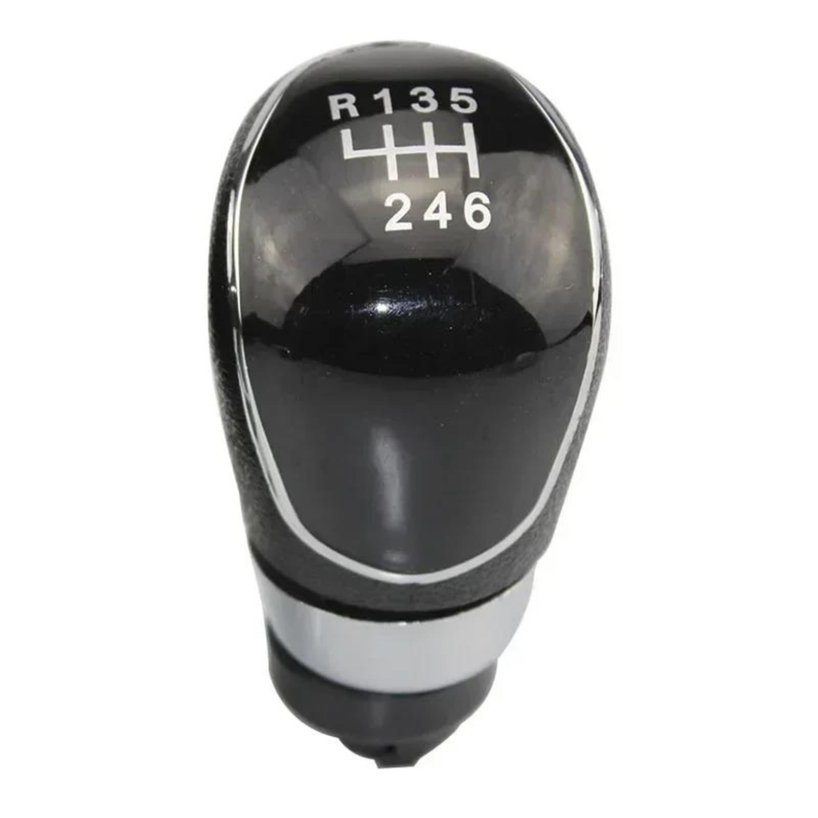 Uieowhn 6 Speed Black Car Gear Shift Knob Covers For Ford For Focus Mk2 Mk3 Mondeo Mk4 Fiesta Mk7 Galaxy Mk3 Kuga 2008-20135/6 Speed Shift Gear Knob Cover(6 Speed Black)