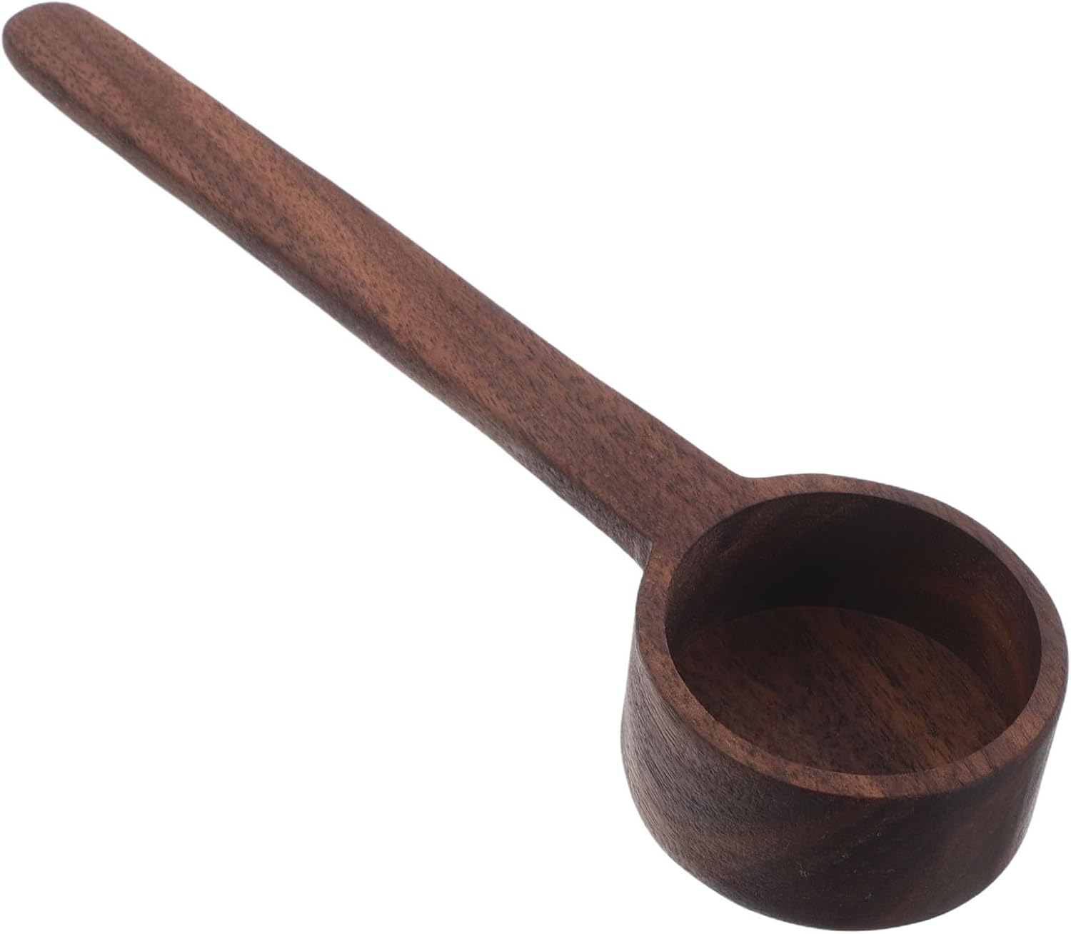 Wooden Bath Salt Spoon Long Handle Coffee Color for Home Use