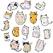 VEGCOO Toppe Termoadesive, 15 Pezzi Gatto Carino Toppe Applique Termoadesiva Toppe per Vestiti di Cucito - Toppe Termoadesive Bambini Adulti per Giubbotti, Jeans, Giacche, Maglietta