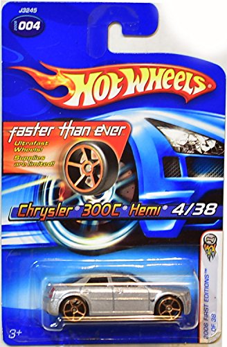 Mattel Hot Wheels 1:64 Silver Chrysler 300C Hemi miniatura 3