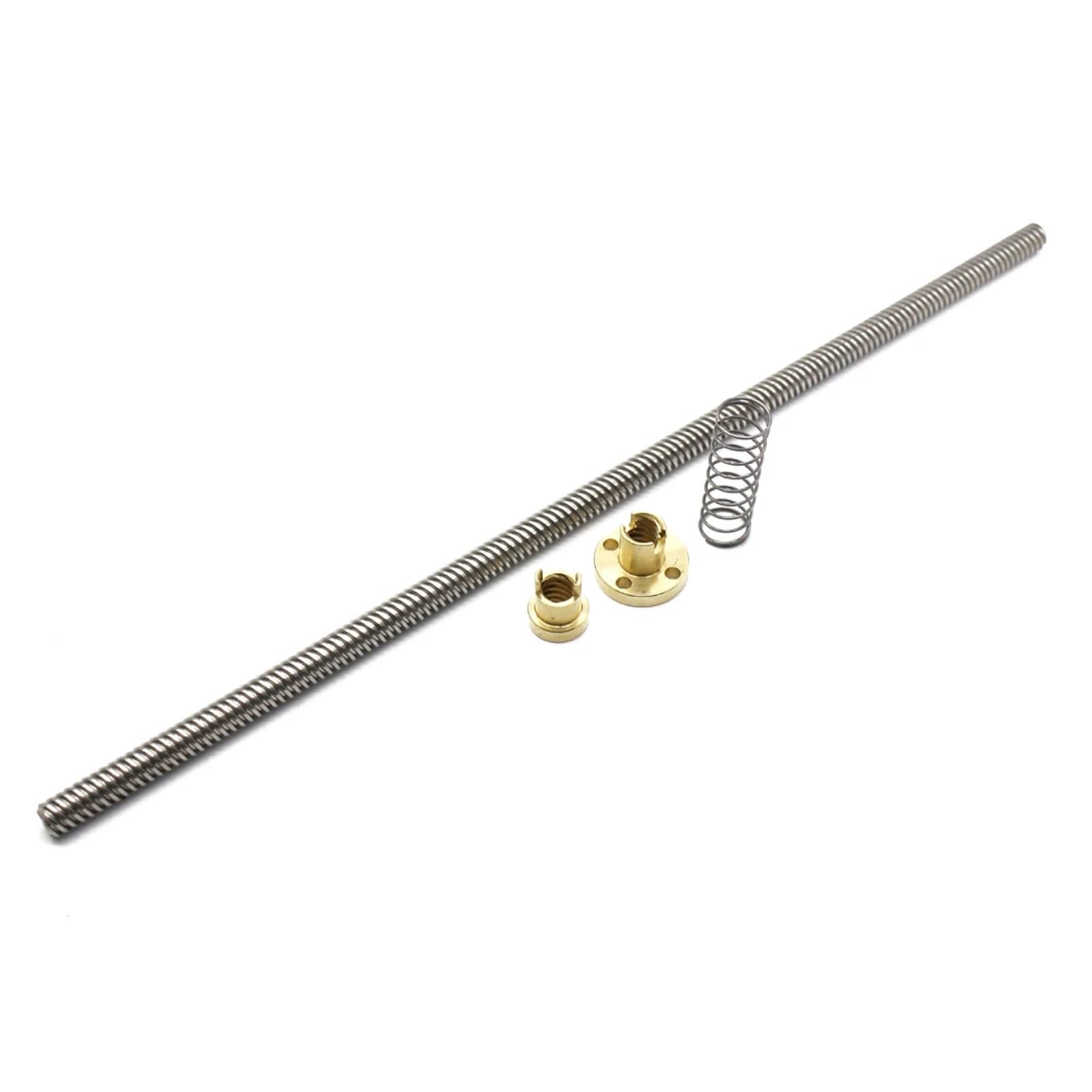 T8 Memimpin Sekrup Memimpin 4Mm Dengan luz nakrętki skoku 2Mm OD 8Mm 200Mm 1000 1200Mm T Tipe silnik krokowy trapez do drukarki 3D,Wkręty precyzyjne(1200mm)