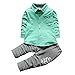 SOFIRE Baby Boys Infant Toddler Pants Clothing Sets Button Down T Shirt