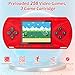 Handheld Game Console for Kids, Portable Game Console with Preloaded 258 Video Games & 3 Game Cartridges, 3.0'' Large Screen, Rechargeable Battery, Hand Held Game Console Gift for Kids 4-12
