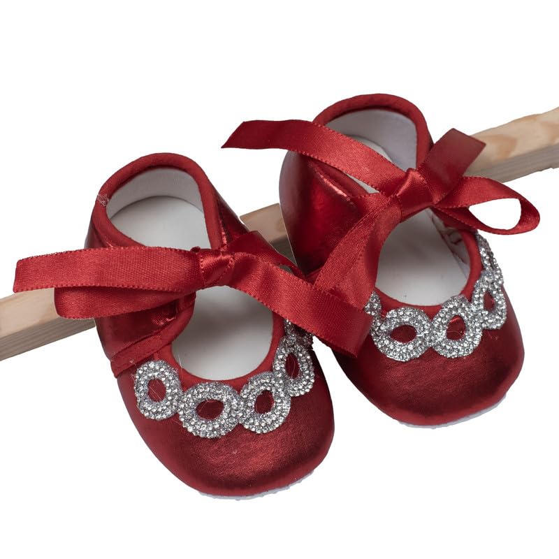 devishi Daizy booties embellished with shimmer lace - red-picture-11