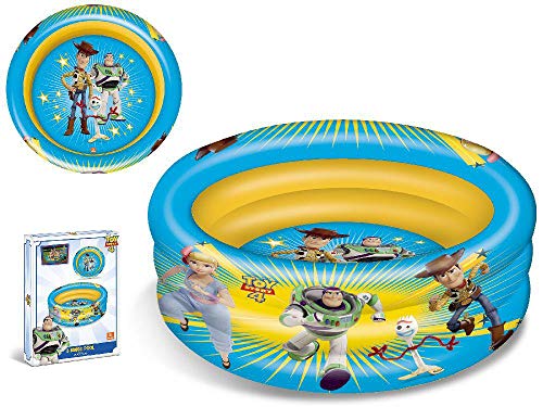 TOY STORY- Hinchable Playa 4-Piscina 3 Anillos 100Cm Brazaletes y flotadores Natación y Waterpolo Unisex Infantil, Color (Multicolor), única (Mondo MOO16764)