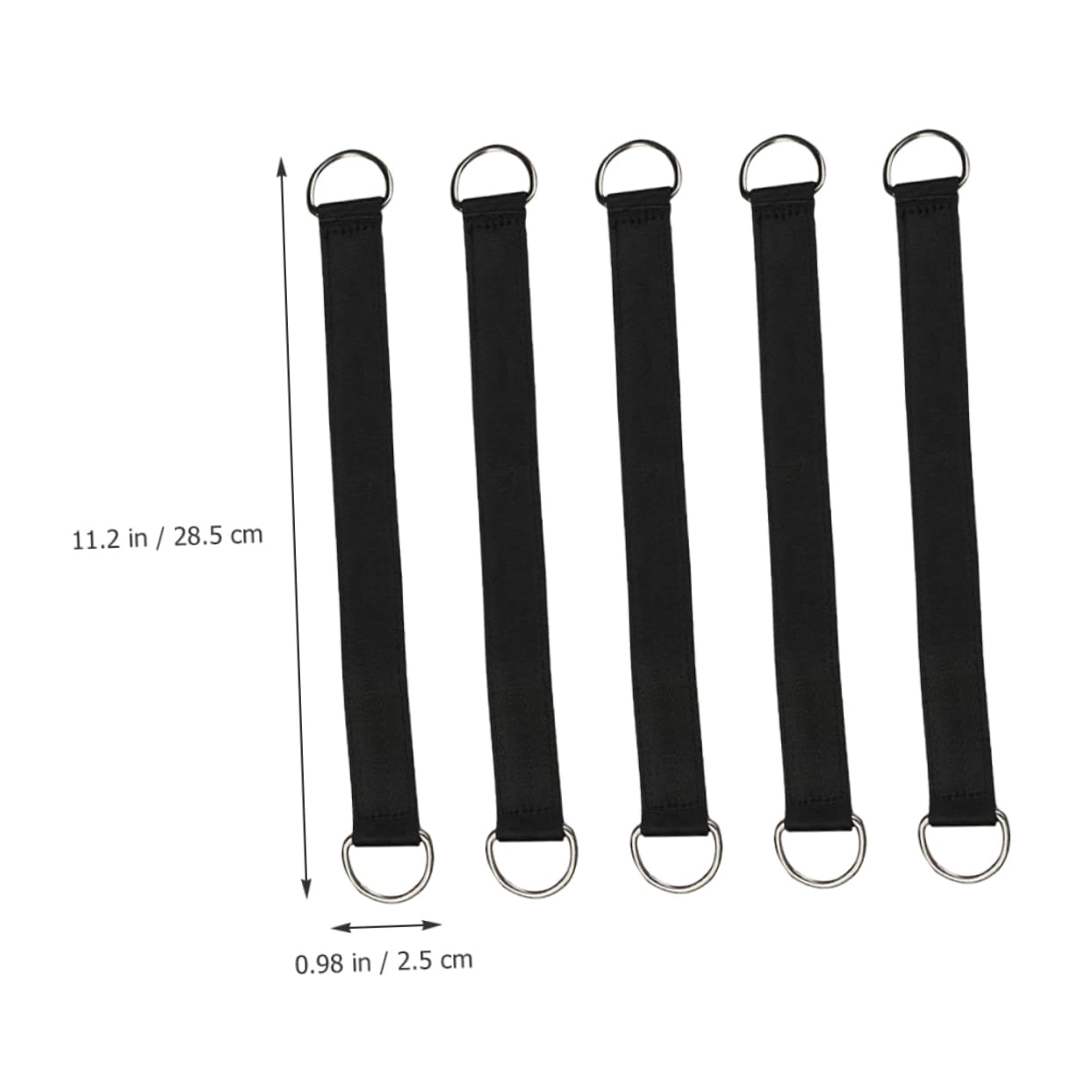 BESPORTBLE 25piezas Cintas Fijas para Columpios con Argollas Inoxidable Cuerdas De Hamaca para Exterior para Camping y Actividades