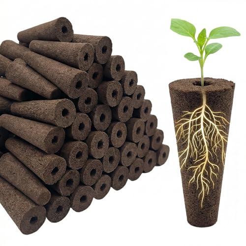 houlishu 50-Pack Grow Sponges Hydroponic Planting System Pods Fast Germinating Seed Starting Sponges Aerogarden Compatible