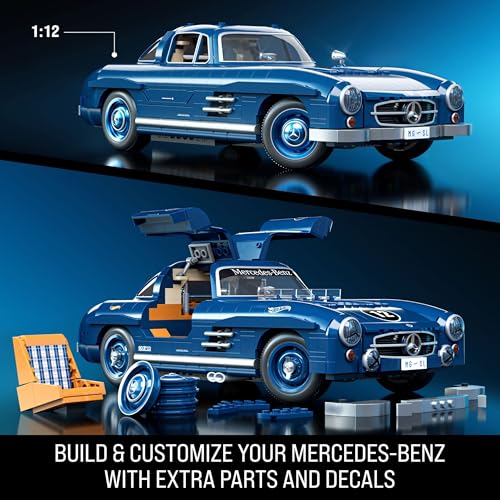 Mattel Brick Shop Hot Wheels Mercedes-Benz 300 SL Building Toy Kit - image 3