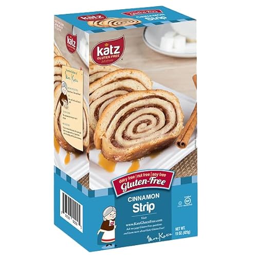 Katz Gluten Free Cinnamon Strip | Dairy, Nut, Soy and Gluten Free | Kosher (1 Pack of 1 Loaf, 15 Ounce)