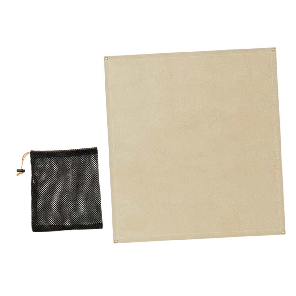 Mipcase Fireproof Insulation Mat 1 Set Fiberglass Fire Resistant Blanket Heatproof Camping Mat for BBQ Grill Outdoor Activities