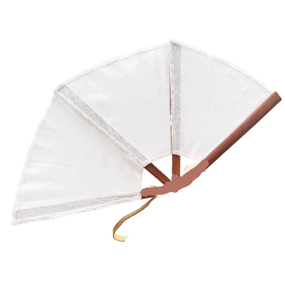 Jobaojiang Folding Fan Retro Cloth Embroidered Hand Dancing Fans Stage Props Favors