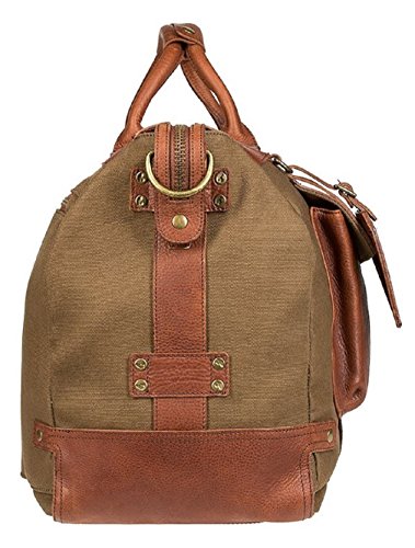 Will Leather Goods Men's Traveler Duffel Bag - Brown/Black