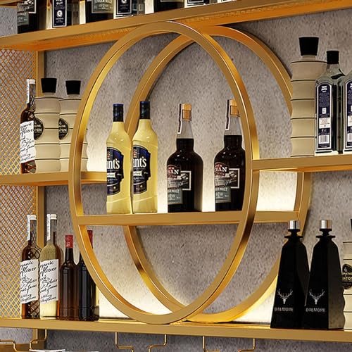 Présentoir à vin en fer avec étagères structure robuste noire - 6