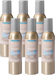 Concentrated Air Freshener Room Spray, Odor Eliminator for Home, Bathroom, Sun & Sand, 1.5 Oz (Pack of 6)