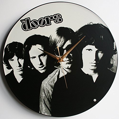 The Doors - 12" LP Vinyl Record Handmade Wall Clock, Jim Morrison, Rides On The Storm, Break on Through, Light my Fire, Strange Days