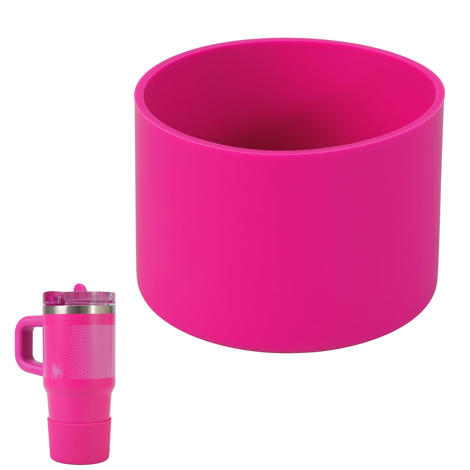 Boot for 14 oz Stanley Cups, Silicone Boot for Stanley Quencher 14 Ounces, Bottom Protector Accessory for 14oz Stanley's Tumbler (Vivid Violet, 14 Ounces) โ image 1