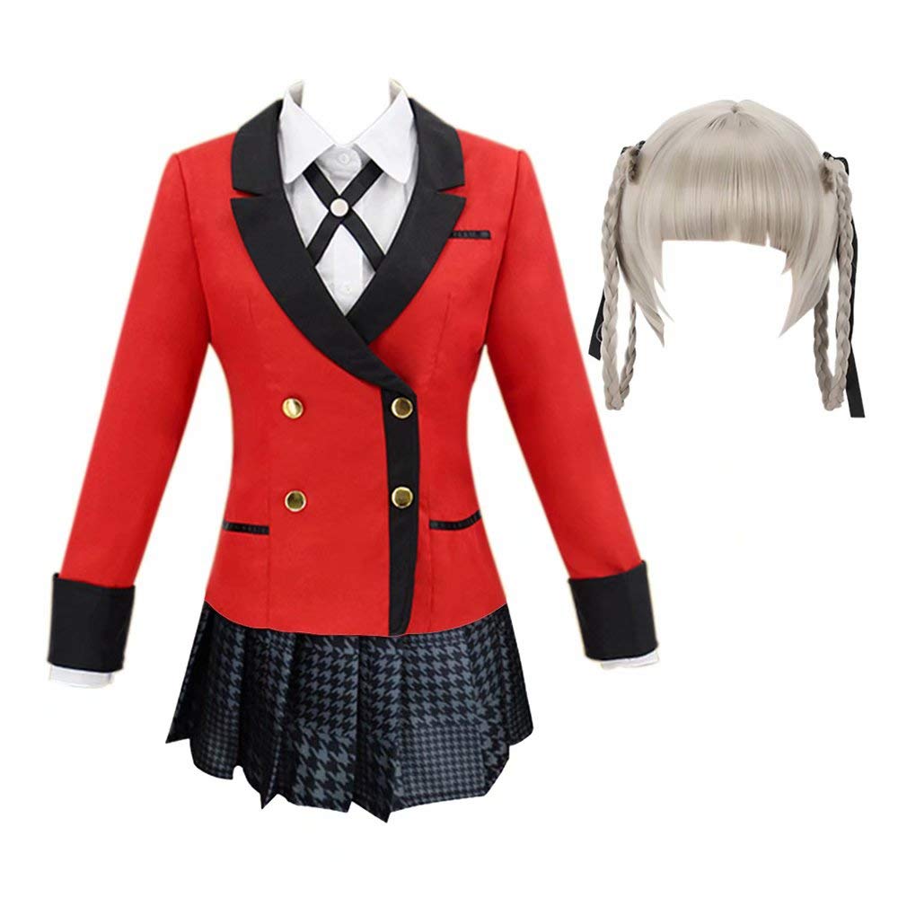 Buy Anime Kakegurui Cosplay Runa Yomozuki Cosplay Hoodie Japanese School Girl Uniform Full Set