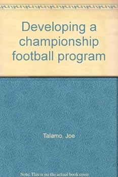 Hardcover Developing a championship football program Book