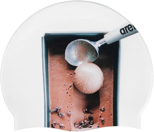 Miniatura 5 de Arena Gorra de natación de silicona elástica unisex HD para hombres y mujeres, equipo de natación de fitness, suave y elástico, gorra de baño para