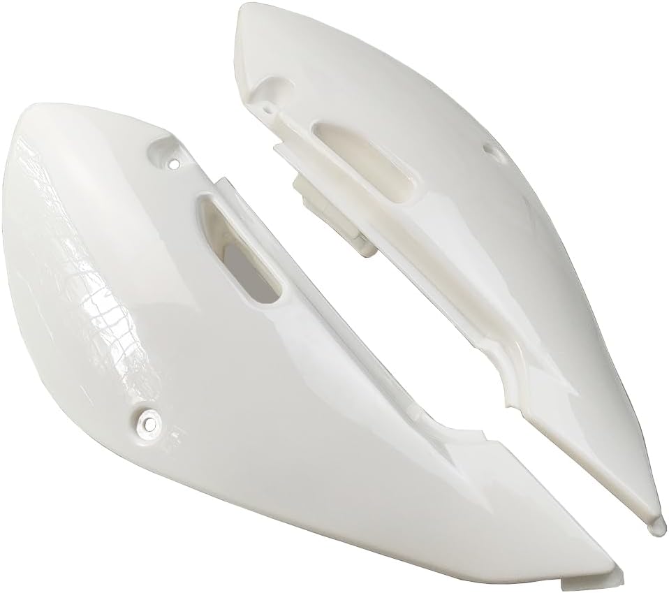 Motorcycle Full Fairing Kits Body Sided Pannel Fender Mudguard Plastic Fairings Body Kit For KLX110 KX65 DRZ110 RM65 Dirt Pit Bike (Full white)