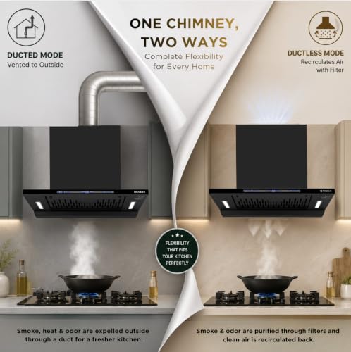 Image of Faber SLIMX 60cm 1500m /hr BLDC Autoclean Filterless T-Shape Chimney||Built In Oil Collector|Touch & Gesture Control|12Yr Motor,2Yr Comprehensive Warranty by Faber |HOOD SLIMX HC SC FL BK BLDC IN 60-T