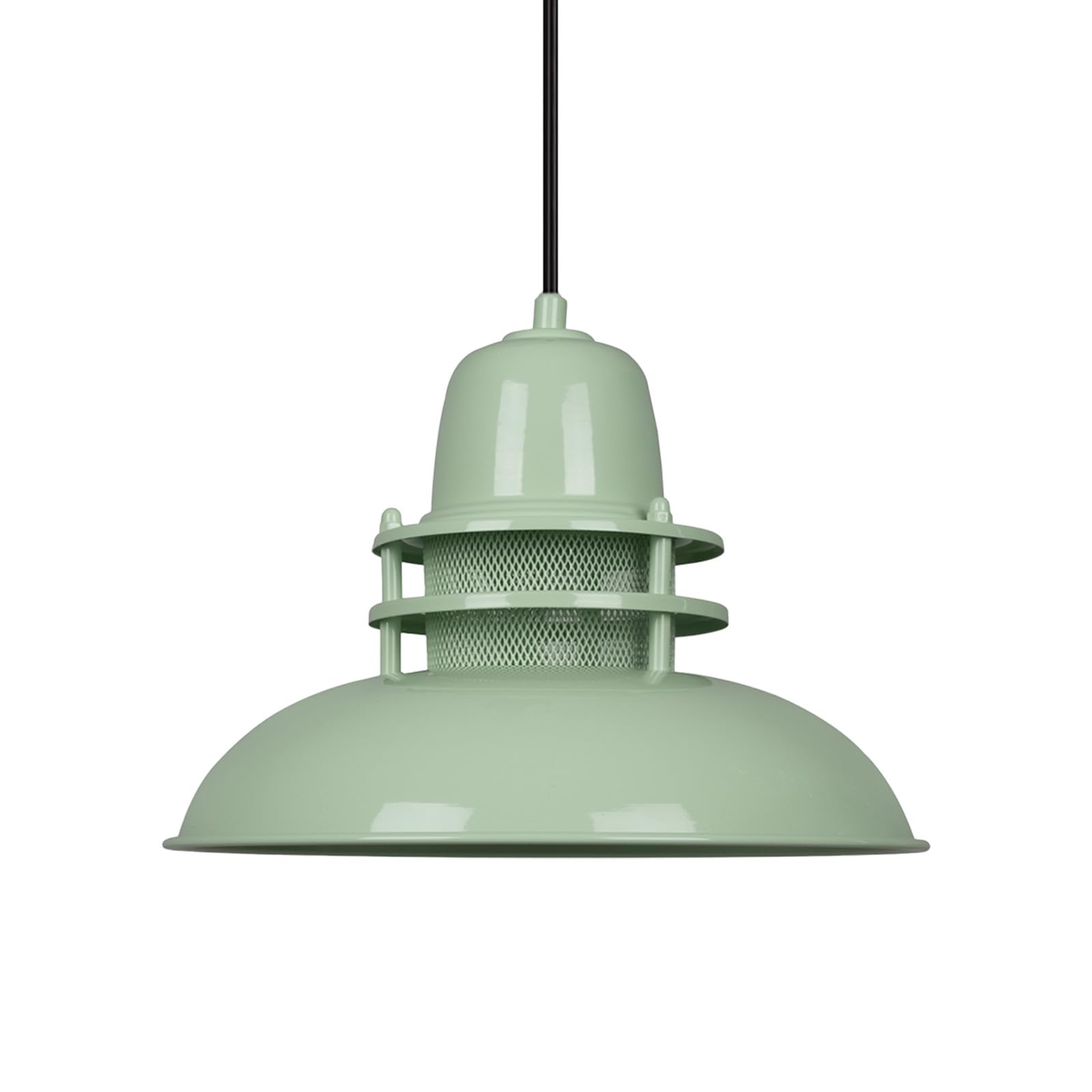 Bamyum Industrial Hanging Lamp, 34 cm Chandelier for Living Room, Kitchen, Bedroom, Dining Room, Hallway - Metal Vintage Spearmint Light Fixture — image 1