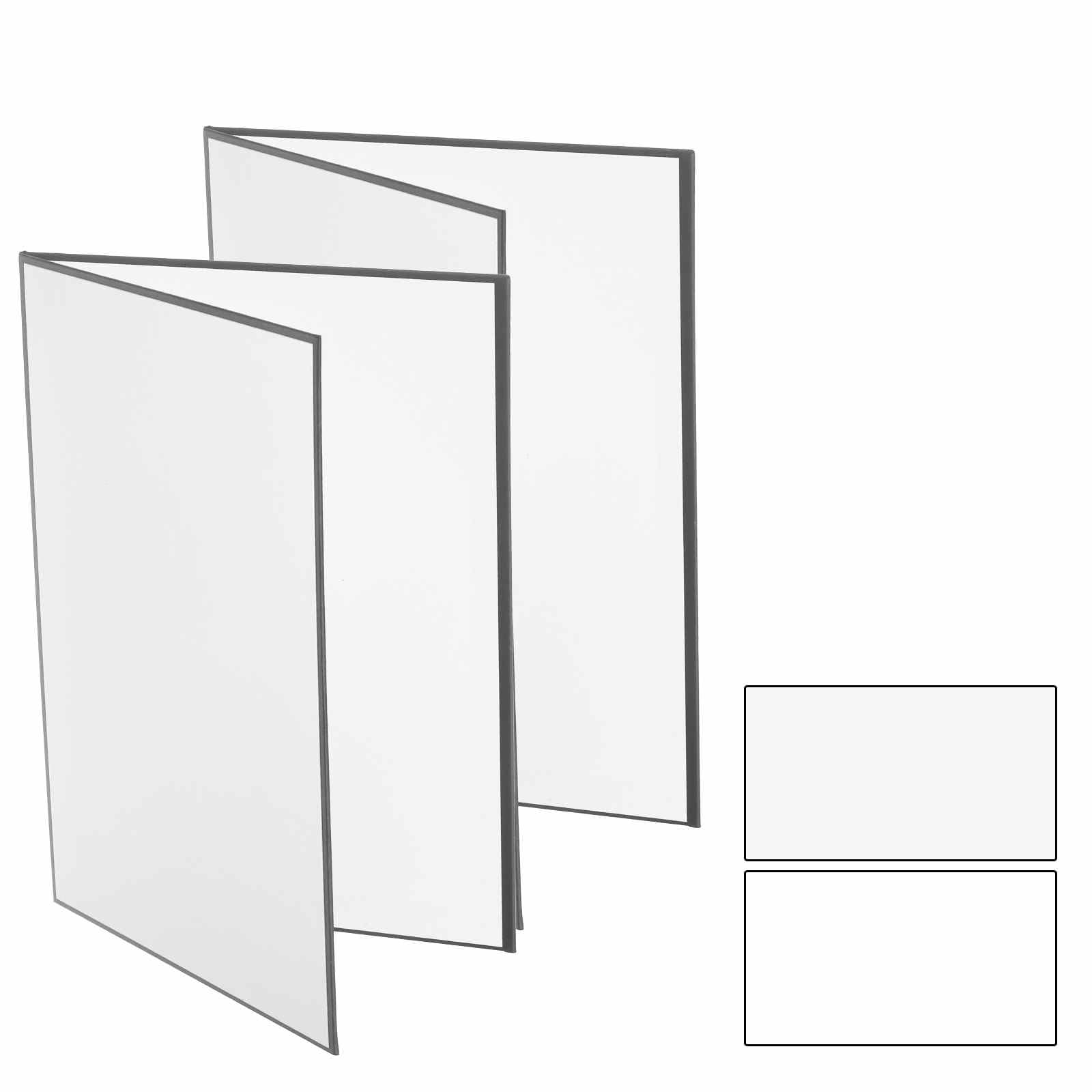 Riflettore di luce 2 in 1 per fotografie, 43,2 x 28 cm, pieghevoli e stabili, per scattare foto di cibo e foto, autoportanti, colore bianco, 2 pezzi