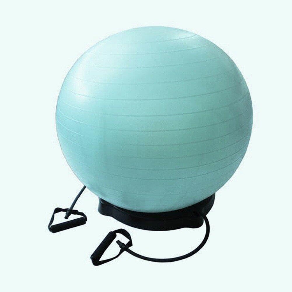 Base De Balle De Yoga, Chaise De Ballon d'exercice, Base De Balle De Gymnastique Pilates avec Poignée, Base Fixe De Balle De Yoga pour Entraînement De Fitness en Salle De Sport