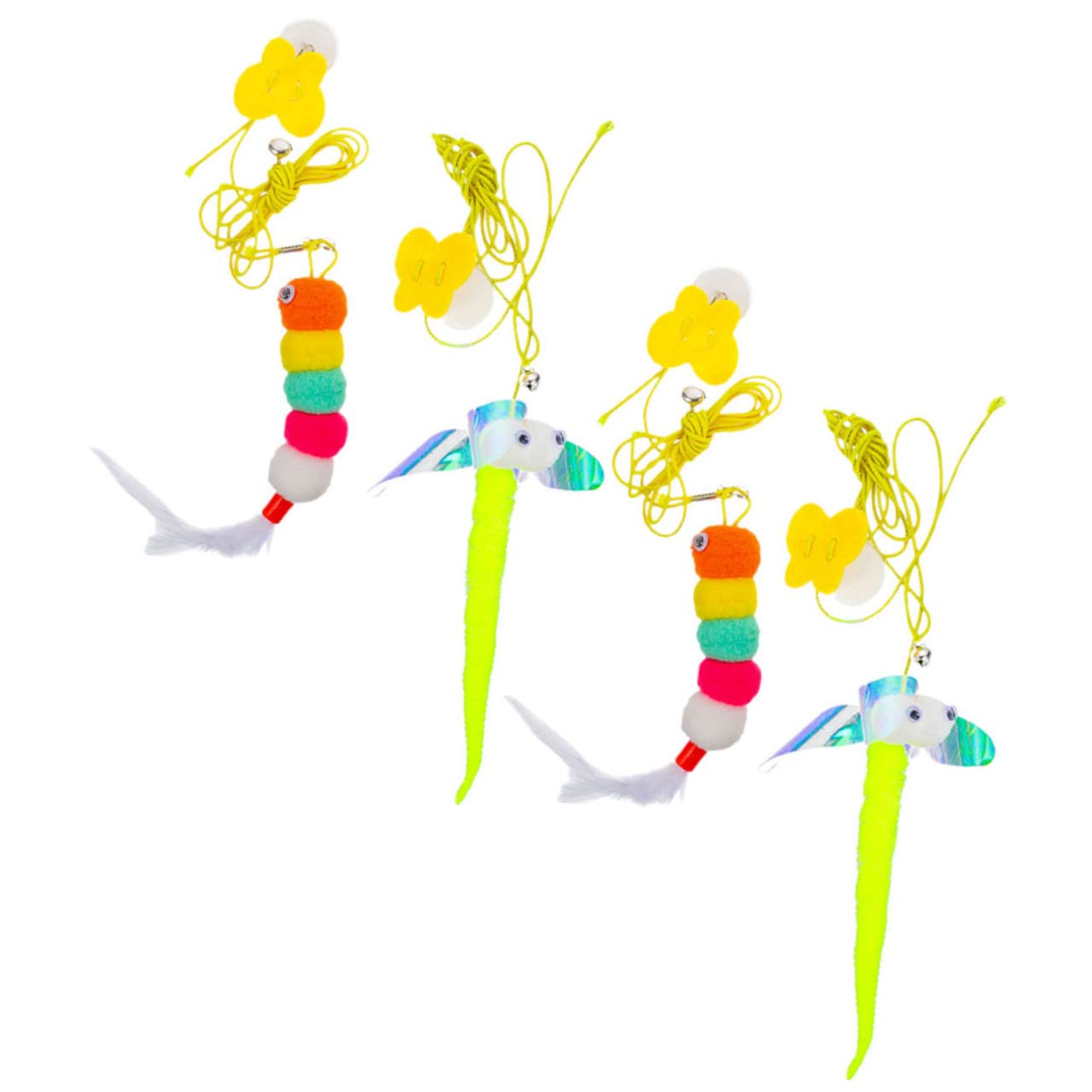 FRCOLOR 20pièces Jouet Suspendu pour Chat avec Cataire Kit De Jeux Interactif pour Chatons Accessoire Amusant pour Éveiller Instinct De Chasse des Chats